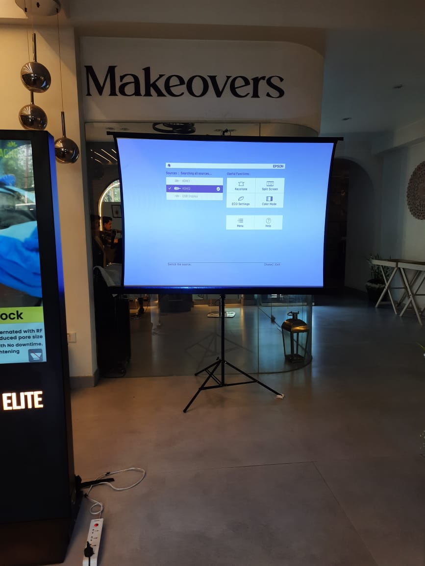 Projector With Screen on rent in Faridabad - Affordable & Professional Setup